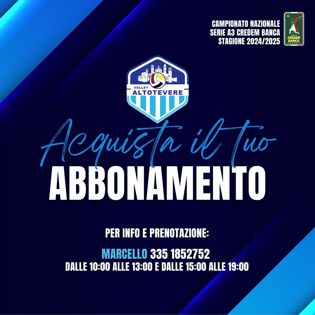 E’ APERTA LA CAMPAGNA ABBONAMENTI STAGIONE 2024|2025